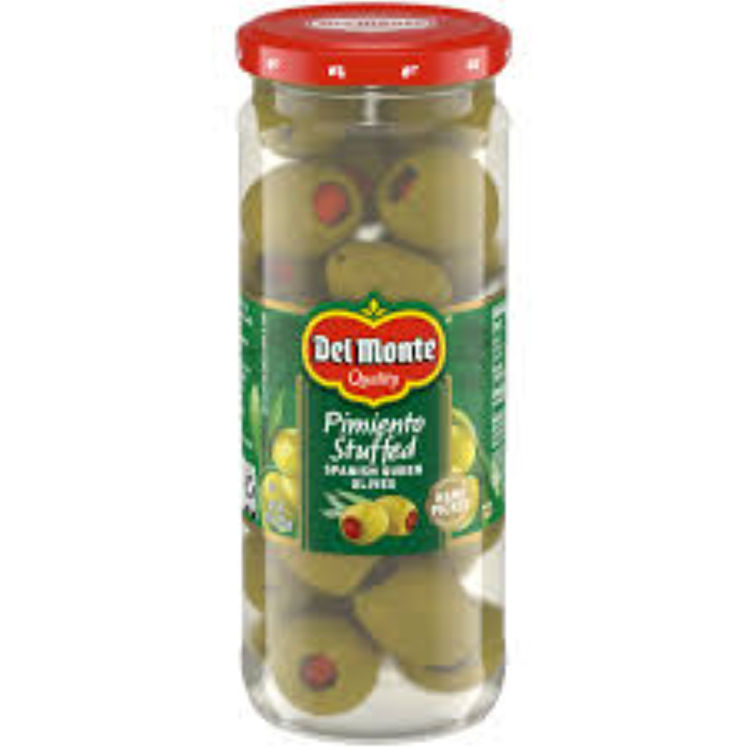 FR PIMIENTO STUFFED GREEN OLIVES 198G